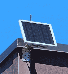 Solar node on a building in Summit County