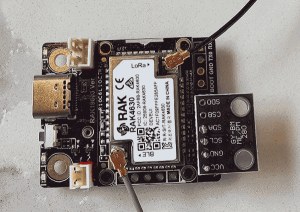 board with added sensor