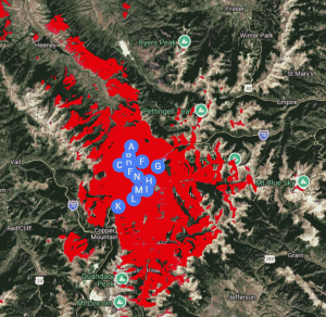 Summit County coverage map