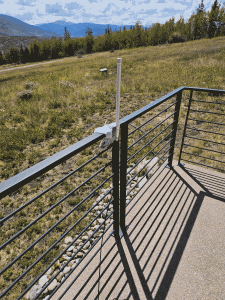 test mounting of antenna for Baldy