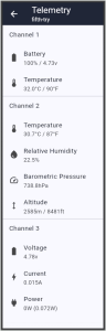 three telemetry channels 